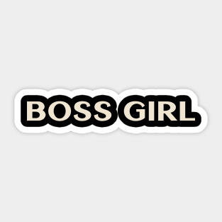 Boss Girl Funny Girl Ironic Girl Sticker